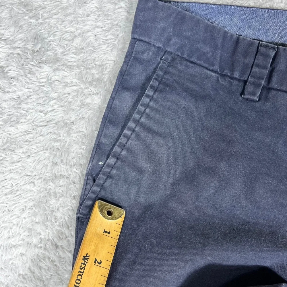 Banana Republic Aiden Chino Mens 31x30 Navy Blue Slim Fit Cotton Twill Pants